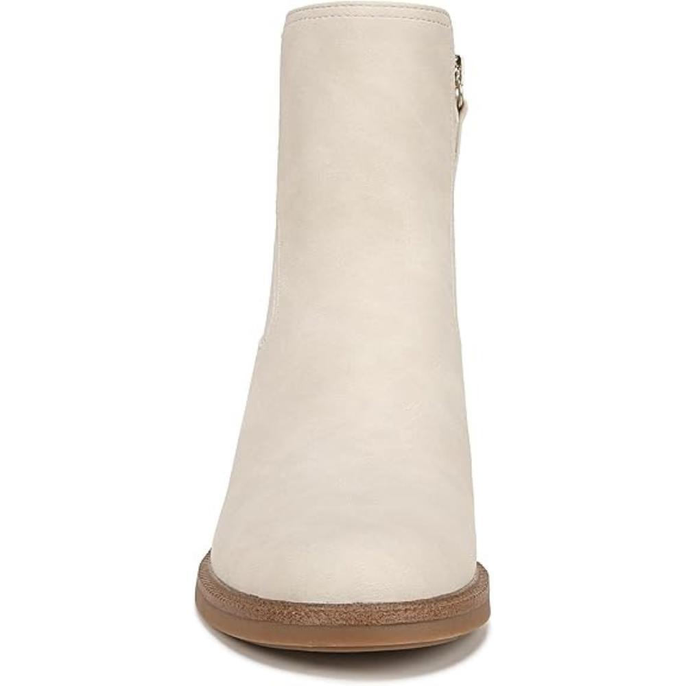 Dr. Scholl's Redux Boots Women's 11 Off White Block Heel Ankle Chelsea LION440 - Picture 9 of 12